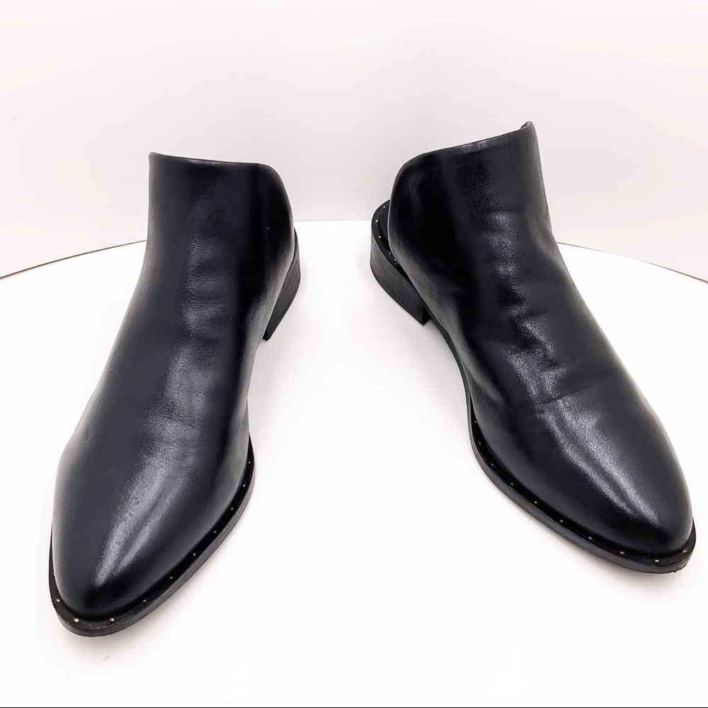 {Lucky Brand} Pentt Silver Studded Leather Mules